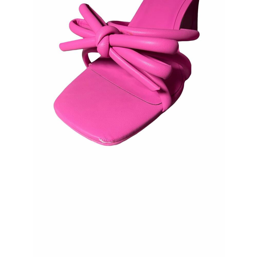 INC Emonna Bow Slide Dress Sandals Kitten Heel - Hot Pink Size 9.5 NWB - Picture 7 of 8